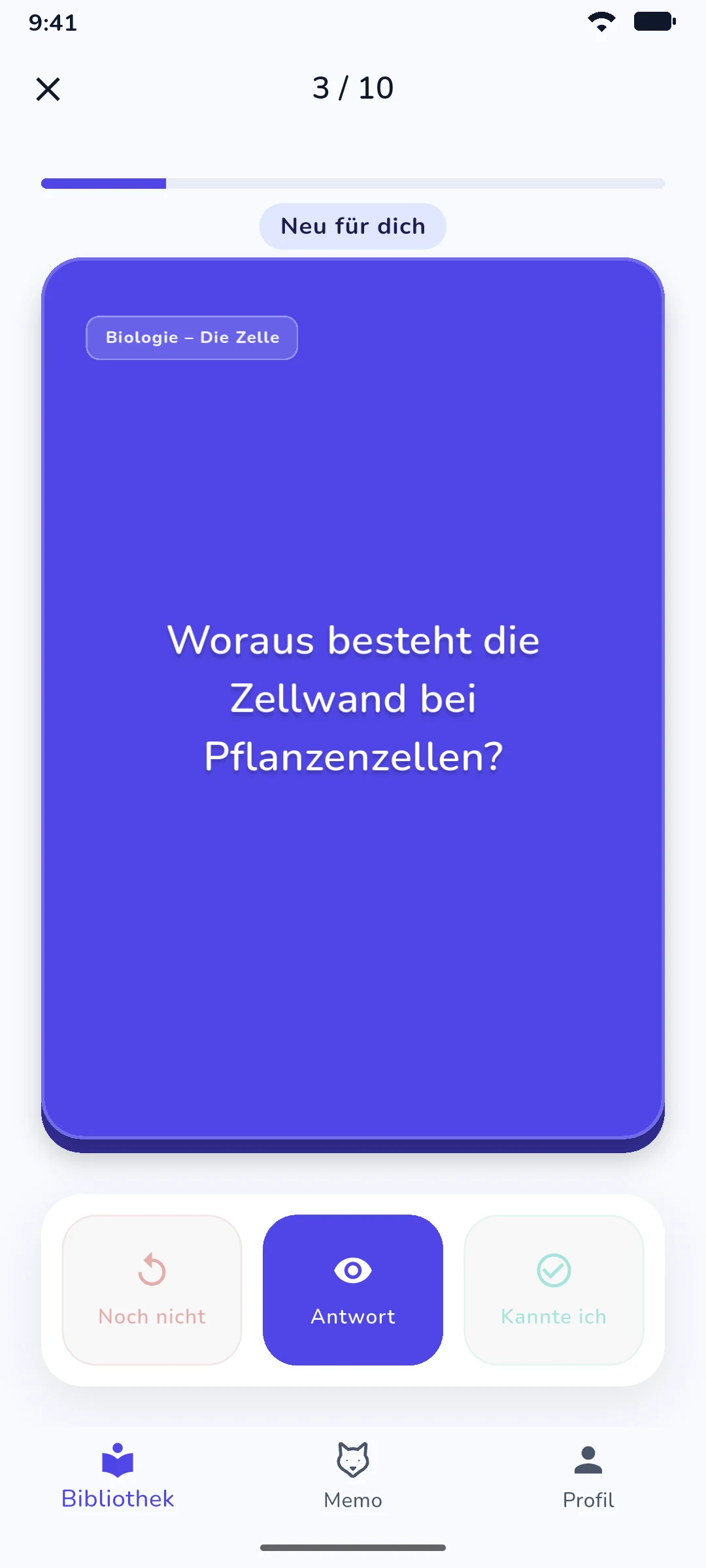 MemoSprint Schritt 3: Interaktive Karteikarten mit FSRS Spaced Repetition