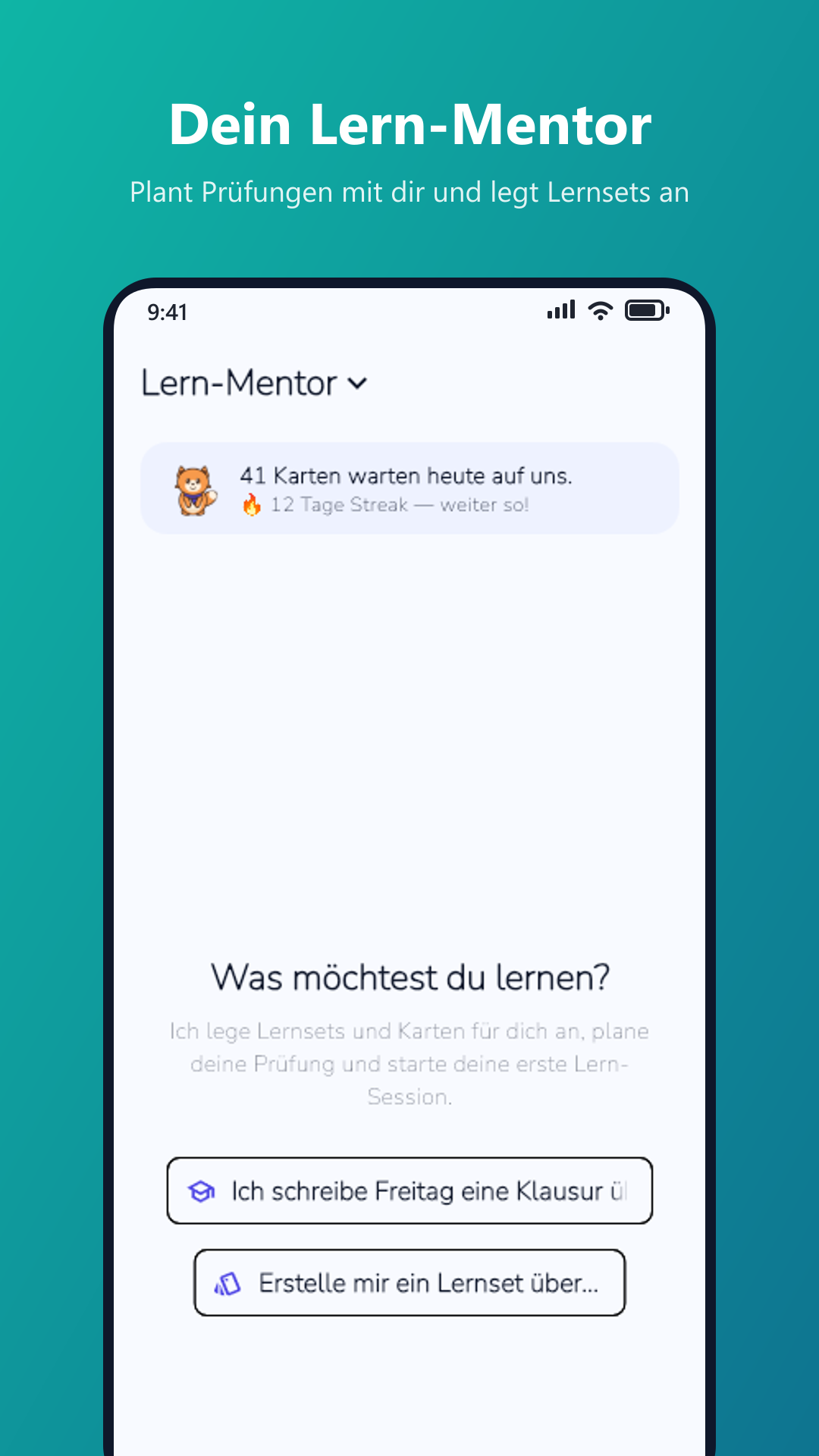 Memo der KI-Lernmentor in der MemoSprint App